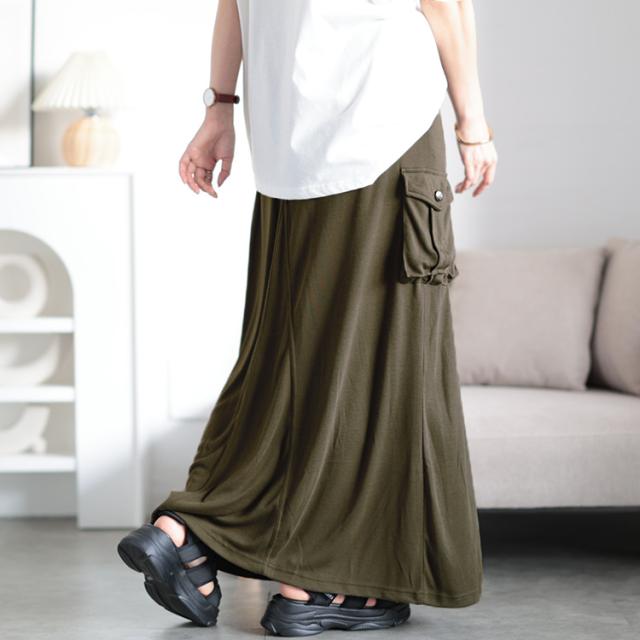 スウェットカーゴスカート