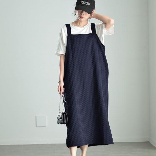 前後2wayキルトジャンパースカート