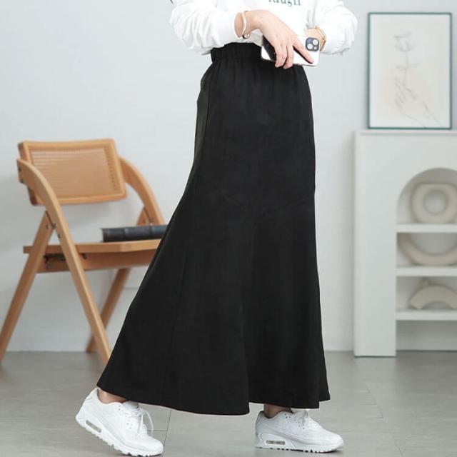 ストレッチスエードマーメイドスカート