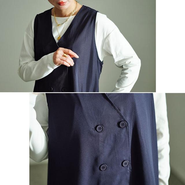 ドッキングベストノースリーブワンピース