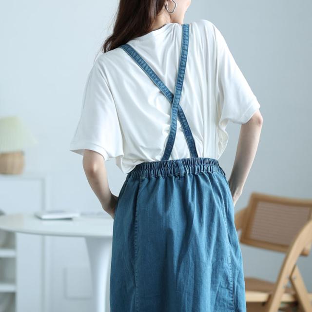 2wayデニムマーメイドサロペット