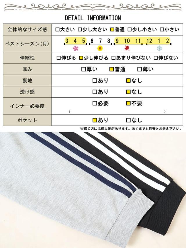 袖ラインVネックロゴスウェット