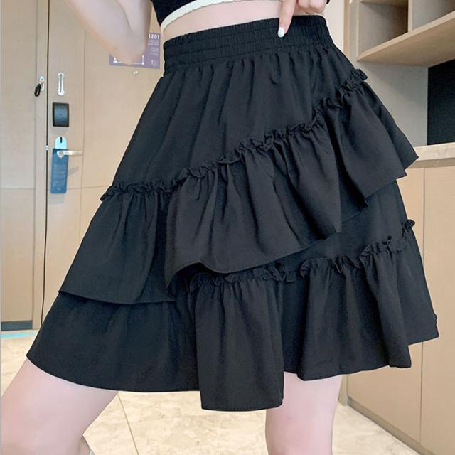 インナーパンツ付きフリルミニスカート