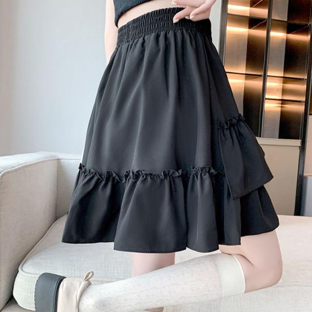 インナーパンツ付きフリルミニスカート