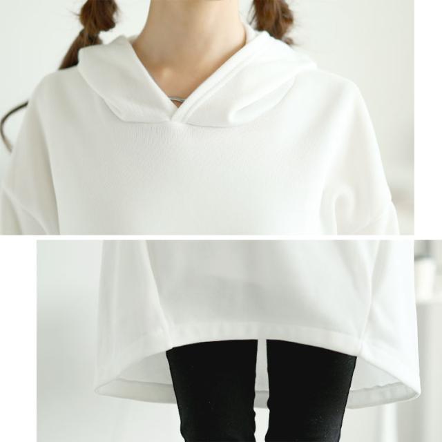 裏起毛ゆるコクーンパーカーチュニック