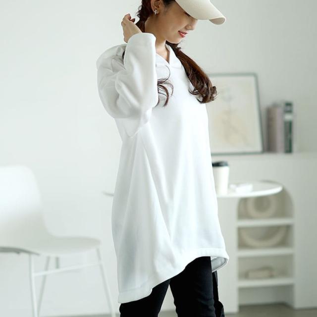 裏起毛ゆるコクーンパーカーチュニック