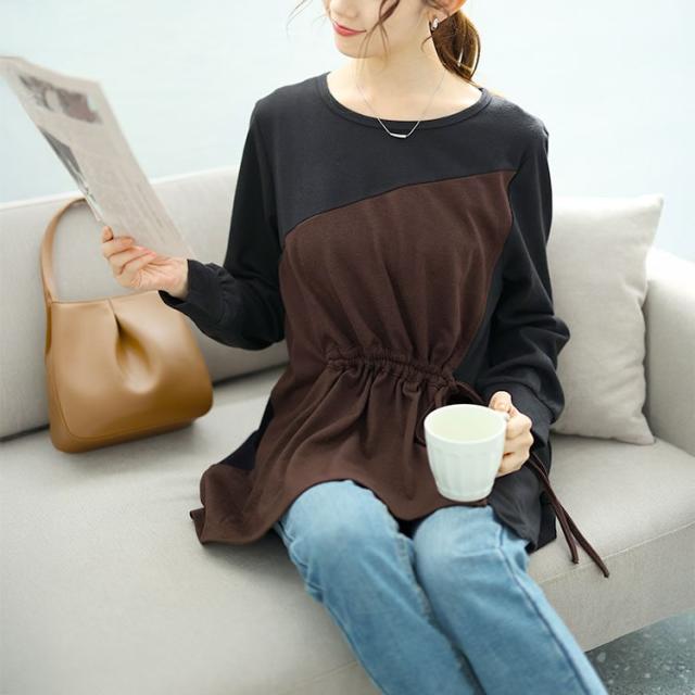 ウエストシャーリングアシメトップス