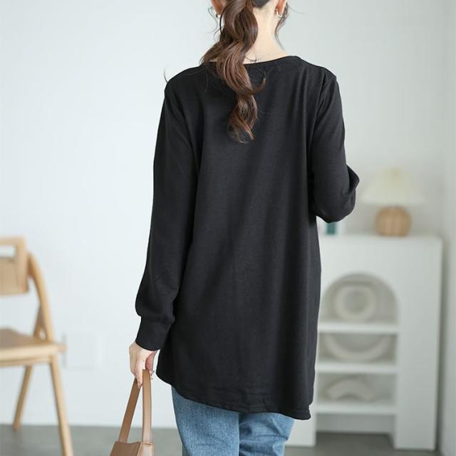 ウエストシャーリングアシメトップス