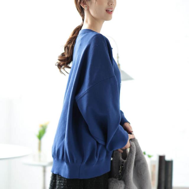 パールボタンニットカーディガン