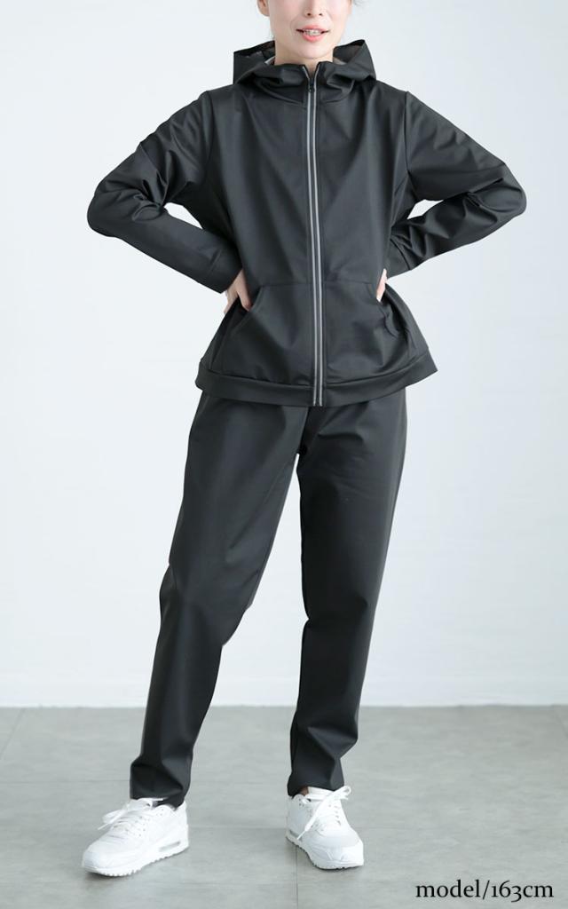超発汗！着るだけダイエットポケット付きパーカーサウナスーツ