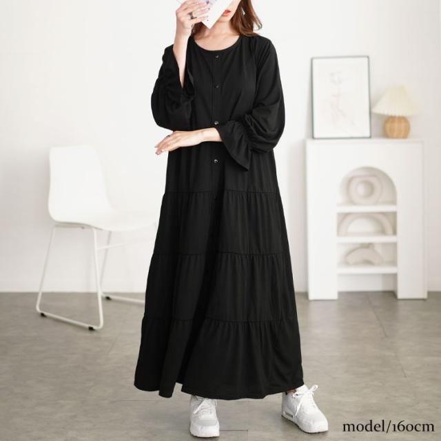 キャンディスリーブティアードワンピース