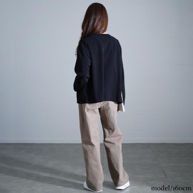 パールボタンカーディガン&ノースリーブワンピース2点セット