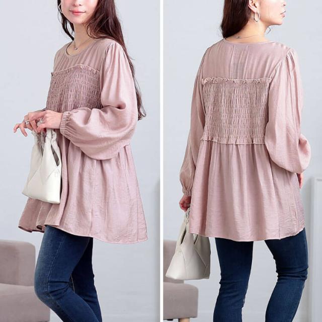 シャーリングビスチェドッキングチュニック