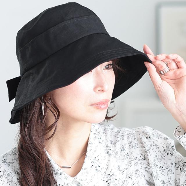 リボンバケットハット