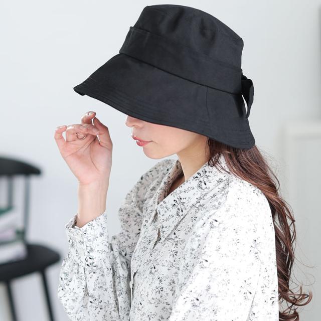 リボンバケットハット