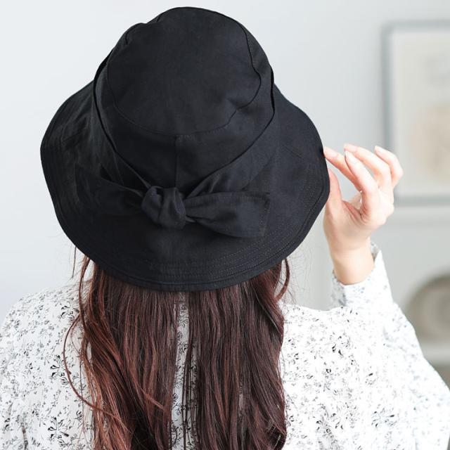 リボンバケットハット
