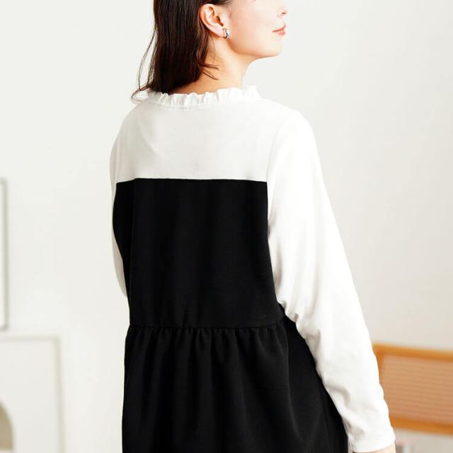 ビスチェドッキングフリルネックチュニック