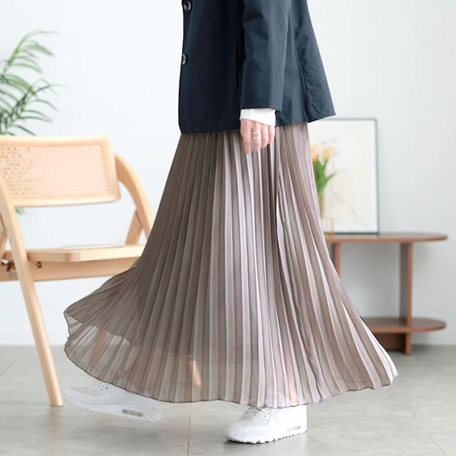シフォンプリーツスカート