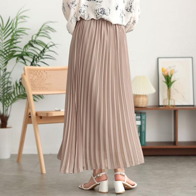 シフォンプリーツスカート