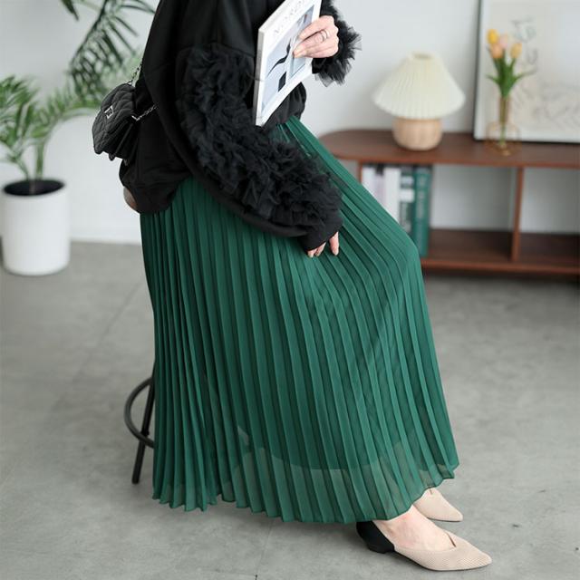 シフォンプリーツスカート