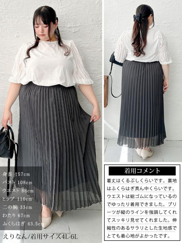 シフォンプリーツスカート