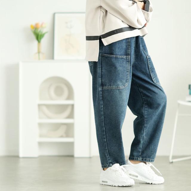 サルエルデニムパンツ