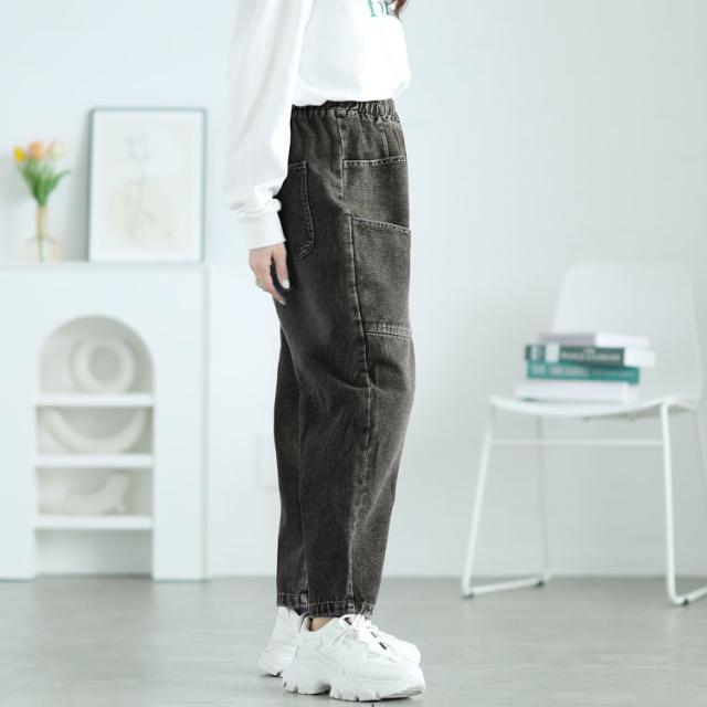 サルエルデニムパンツ