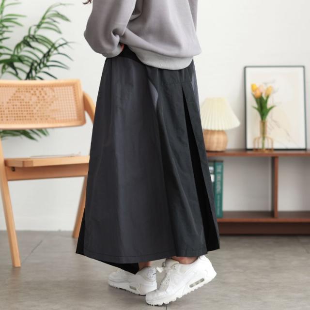 バイカラー切り替えイレヘムスカート
