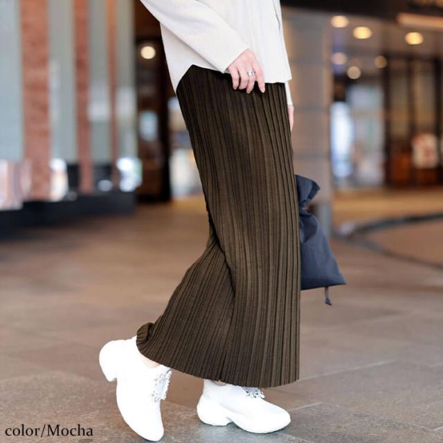 ランダムプリーツナロースカート