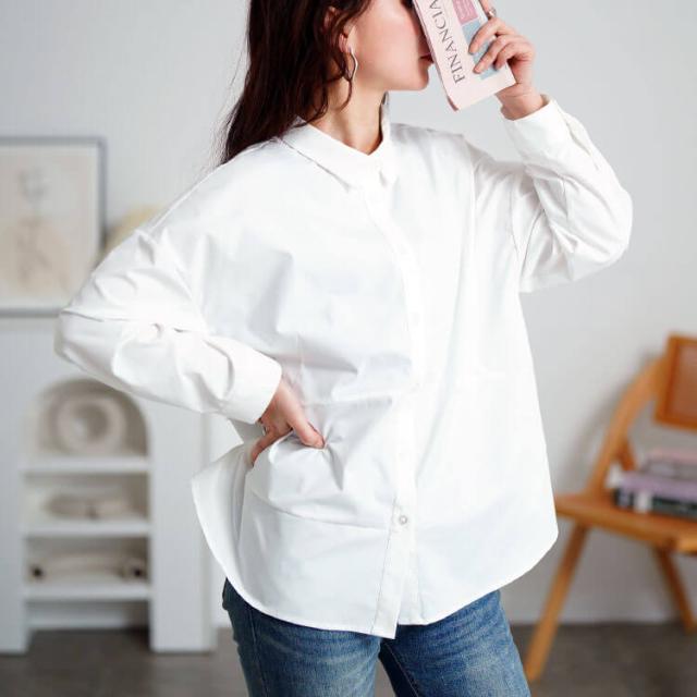 キテ楽ウエストメイクシャツ