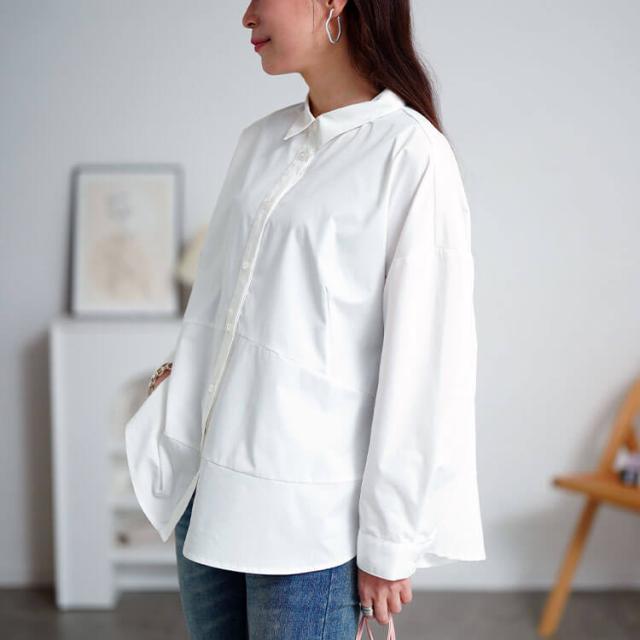 キテ楽ウエストメイクシャツ