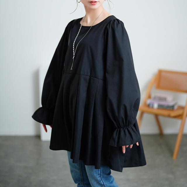 キャンディスリーブタック切り替えチュニック