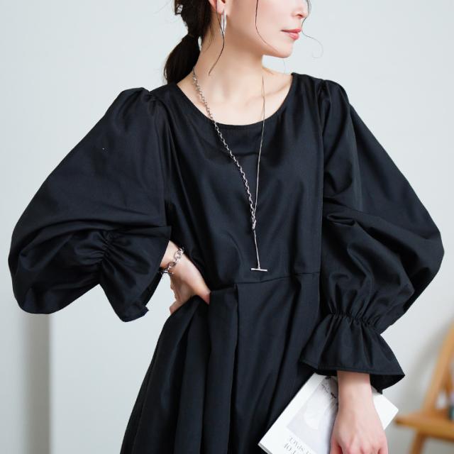 キャンディスリーブタック切り替えチュニック