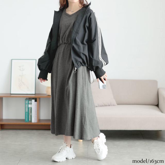 ドロストレイヤードワンピース