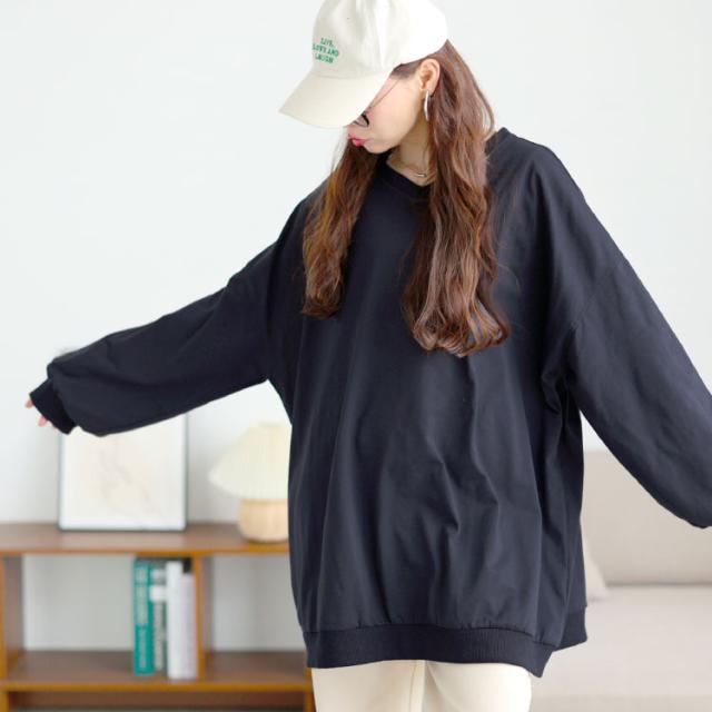 Vネックドルマンチュニック