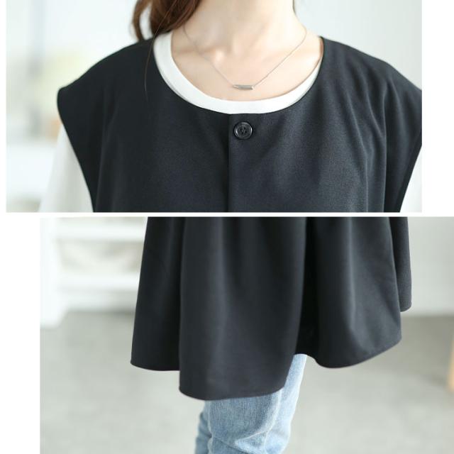 ジョーゼットペプラムベスト