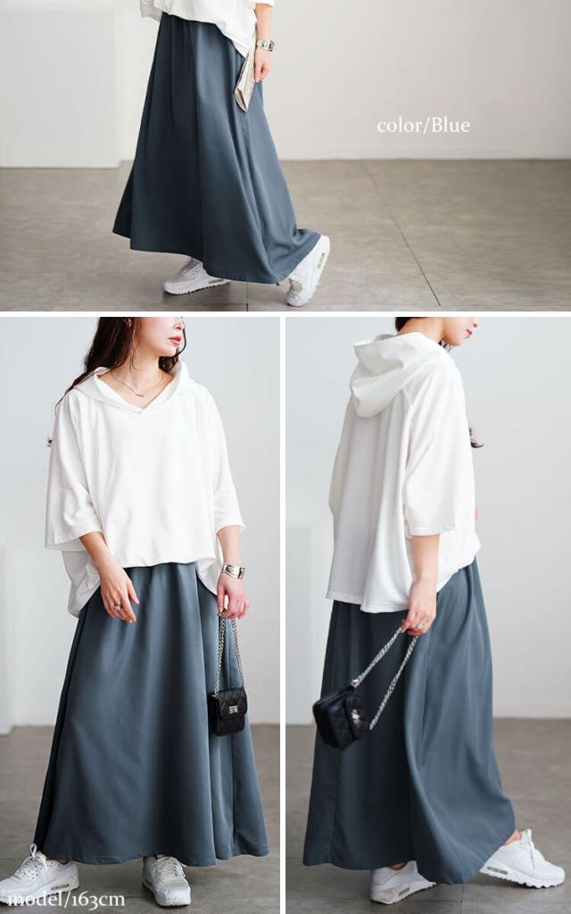 フード付きドルマンドッキングワンピース