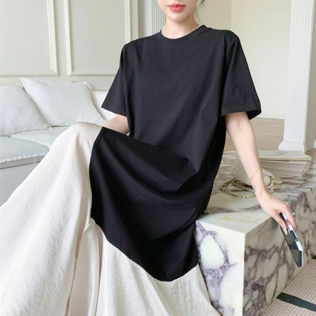 異素材アシンメトリーフレアワンピース