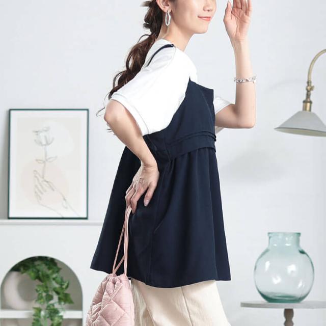 接触冷感&UVカットペプラムキャミビスチェ