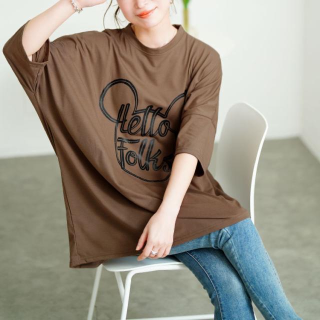 ビッグプリントオーバーサイズTシャツ