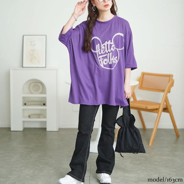 ビッグプリントオーバーサイズTシャツ