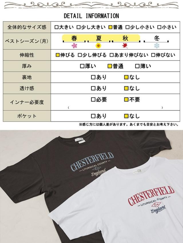 サイドスリットロゴコットンビッグTシャツ