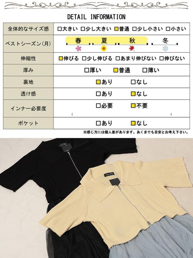 リブニットドッキングチュールワンピース