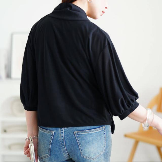 ストレッチカシュクールブラウス