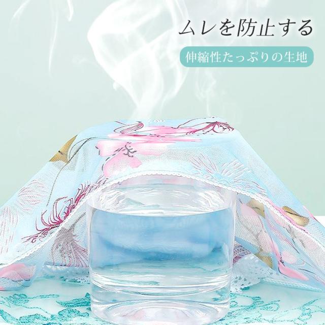 花柄切替えシースルーショーツ