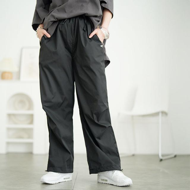 裾ドローコードパラシュートパンツ