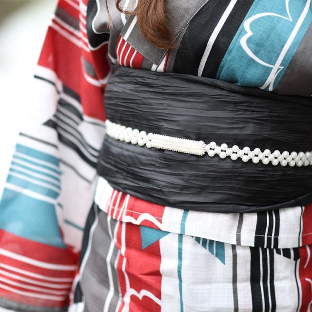 パールの帯飾り