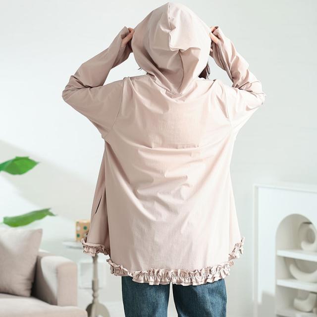 UVカット&耐塩素裾フリルラッシュガード