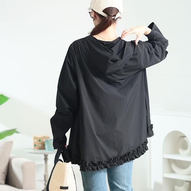 UVカット&耐塩素裾フリルラッシュガード