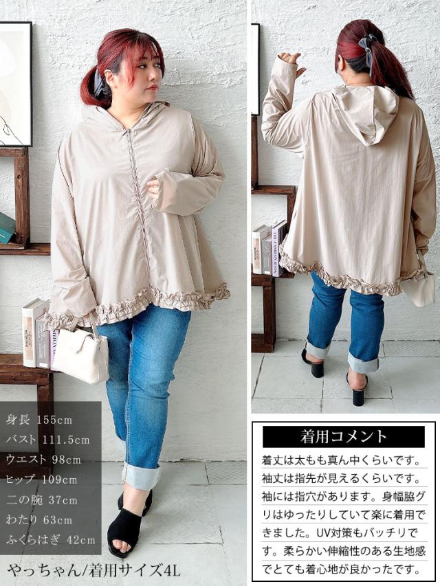 UVカット&耐塩素裾フリルラッシュガード